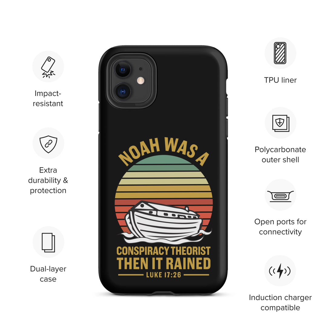 Christian Phone Case Noah Conspiracy Black for iPhone® iPhone® Phone Cases   