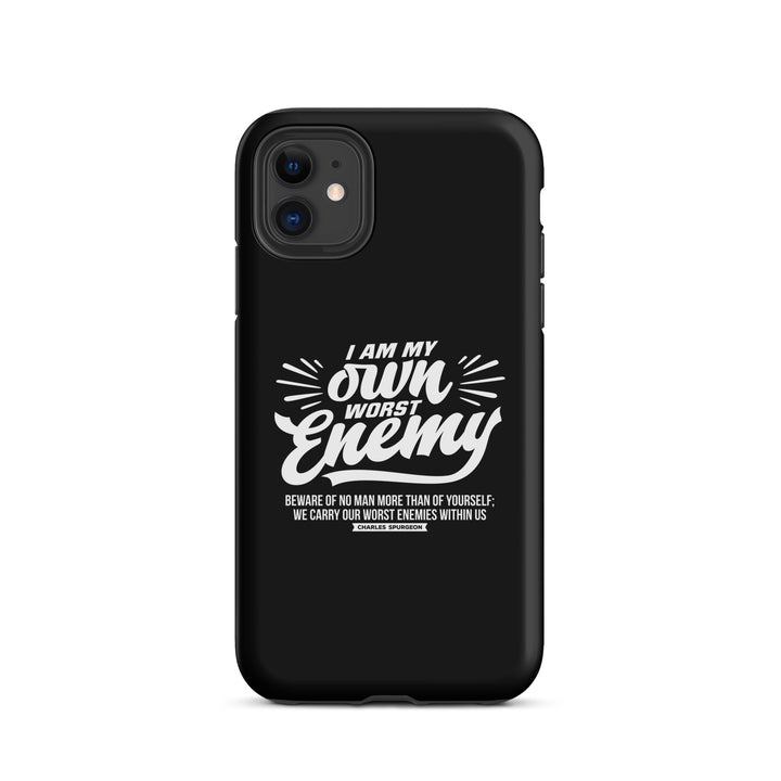 Christian Phone Case Worst Enemy Black for iPhone® iPhone® Phone Cases Matte iPhone 11 