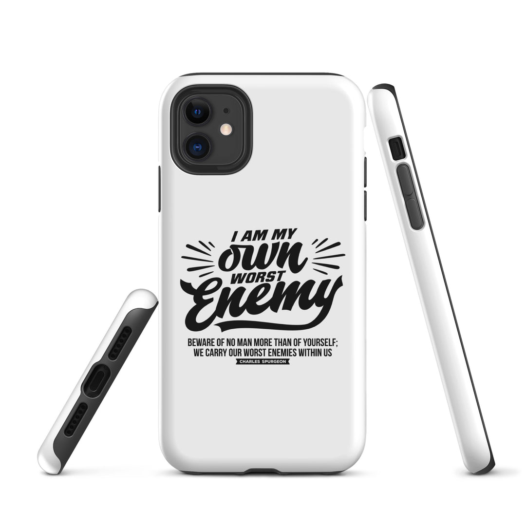 Christian Phone Case Worst Enemy White for iPhone® iPhone® Phone Cases   