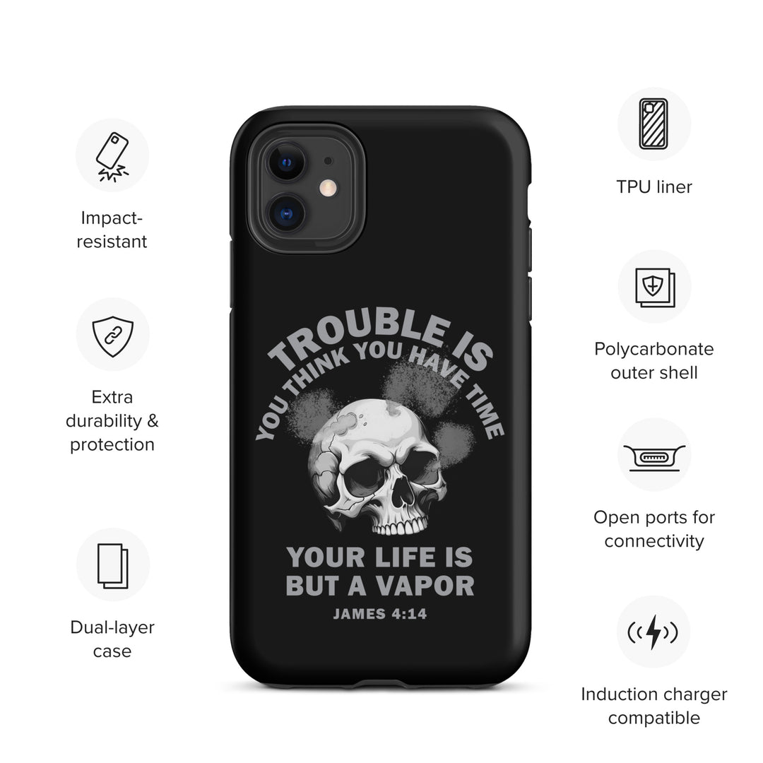 Christian Phone Case Life Is Vapor Black for iPhone® iPhone® Phone Cases   