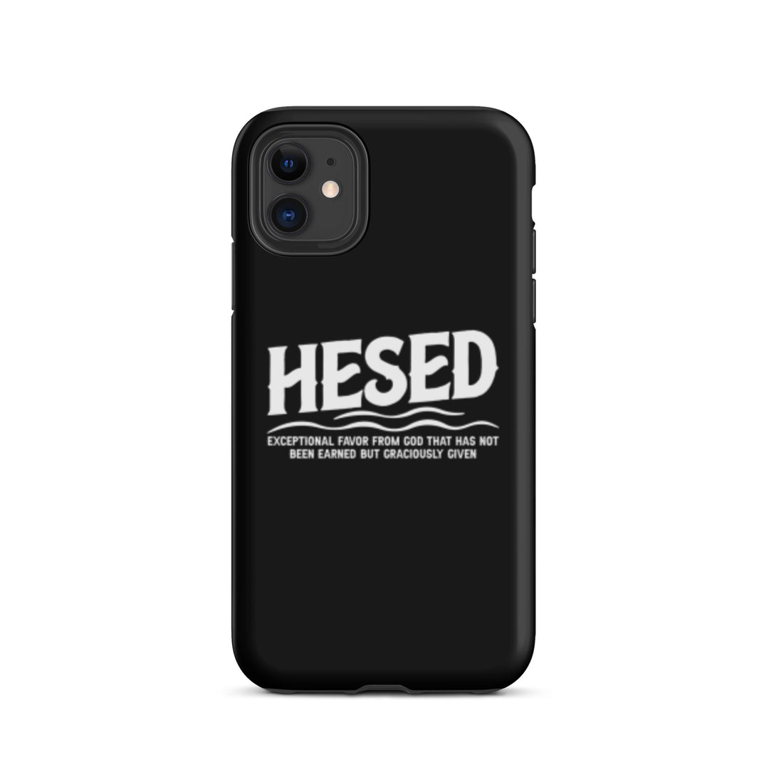 Christian Phone Case Hesed Exceptional Favor Black for iPhone® iPhone® Phone Cases Matte iPhone 11 