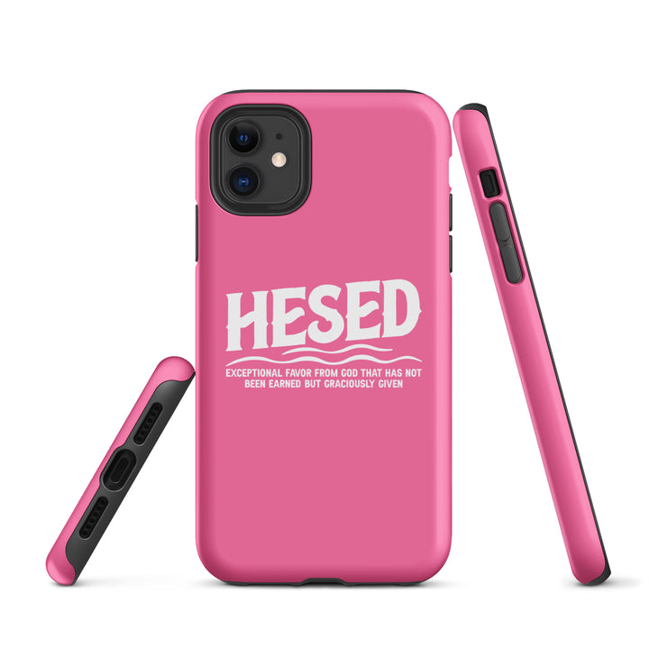 Christian Phone Case Hesed Exceptional Favor Pink for iPhone® iPhone® Phone Cases   