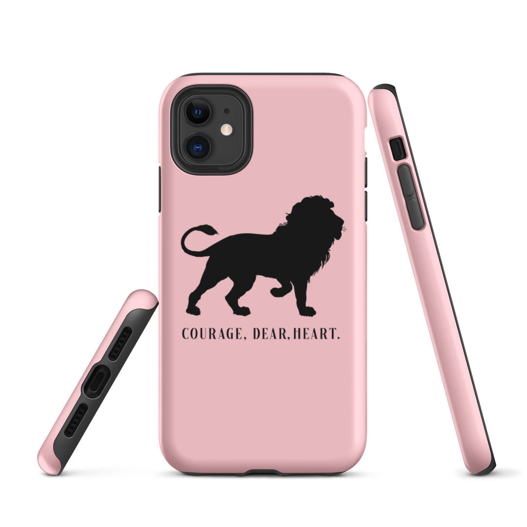 Christian Phone Case Courage Dear Heart Pink for iPhone® iPhone® Phone Cases   