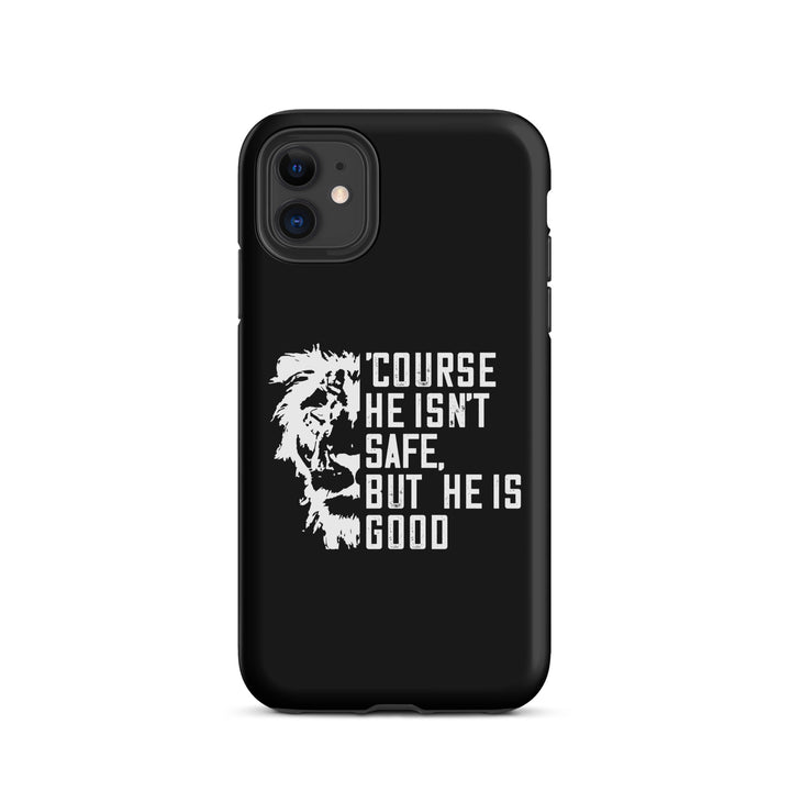 Christian Phone Case for iPhone® 'Course He Isn't Safe Black iPhone® Phone Cases Matte iPhone 11 