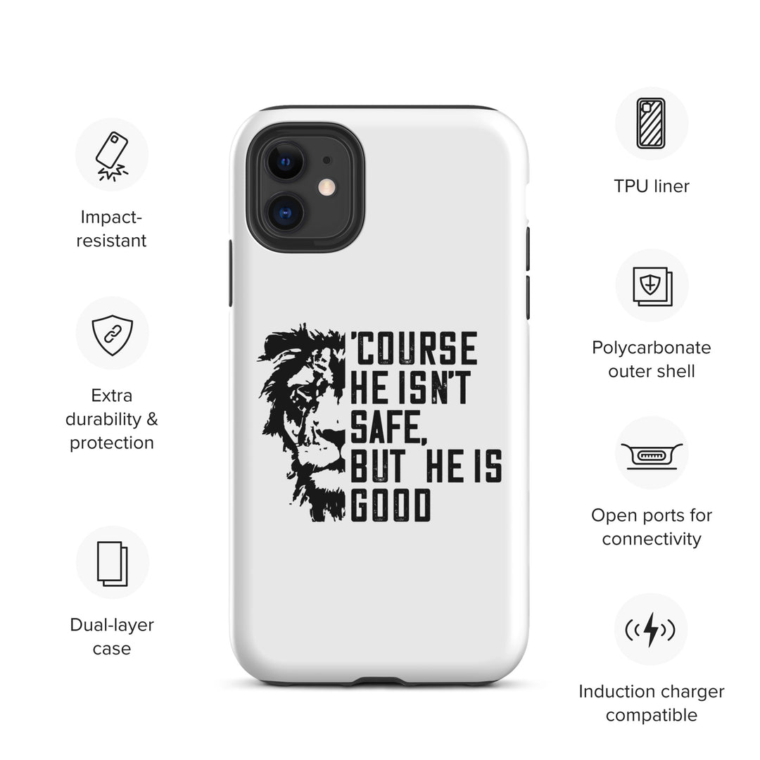 Christian Phone Case 'Course He Isn't Safe White for iPhone® iPhone® Phone Cases   