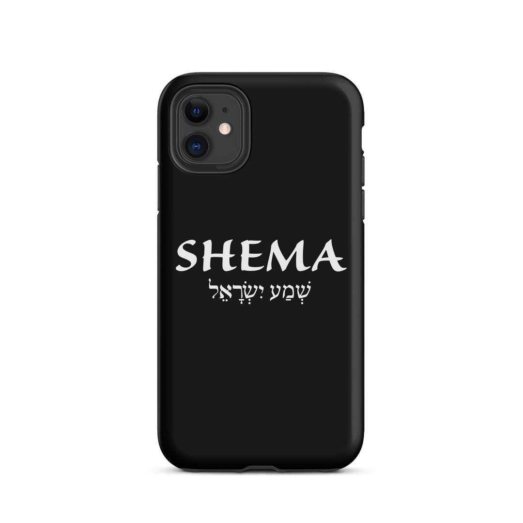 Christian Phone Case Shema Hebrew Black for iPhone® iPhone® Phone Cases Matte iPhone 11 