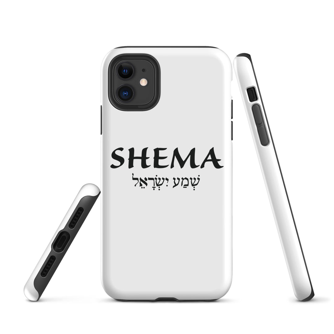 Christian Phone Case Shema Hebrew White for iPhone® iPhone® Phone Cases   