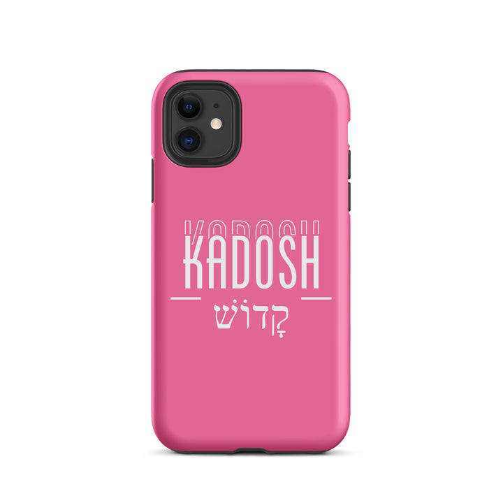 Christian Phone Case Kadosh Hebrew Pink for iPhone® iPhone® Phone Cases Matte iPhone 11 