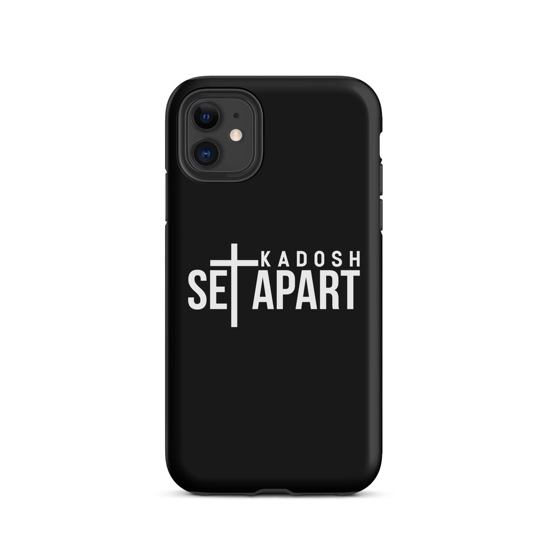 Christian Phone Case Set Apart Hebrew Black for iPhone® iPhone® Phone Cases Matte iPhone 11 