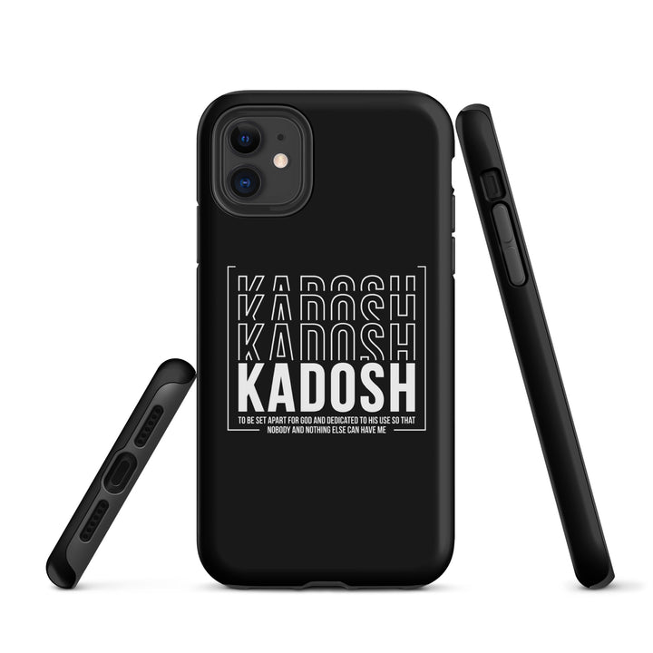 Christian Phone Case Kadosh Dedicated To His Use Black for iPhone® iPhone® Phone Cases   