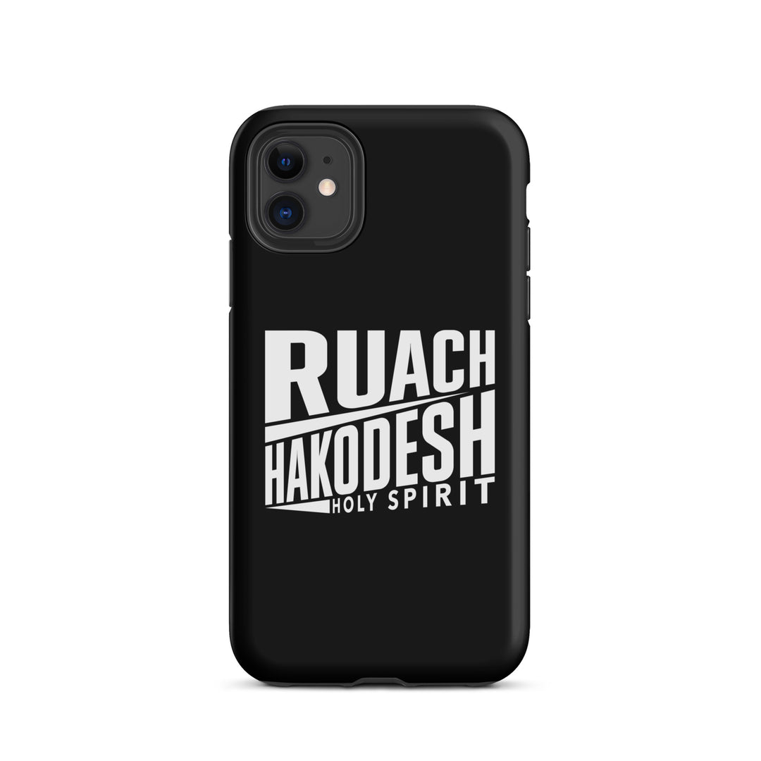 Christian Phone Case Ruach Hakodesh Holy Spirit Black for iPhone® iPhone® Phone Cases Matte iPhone 11 