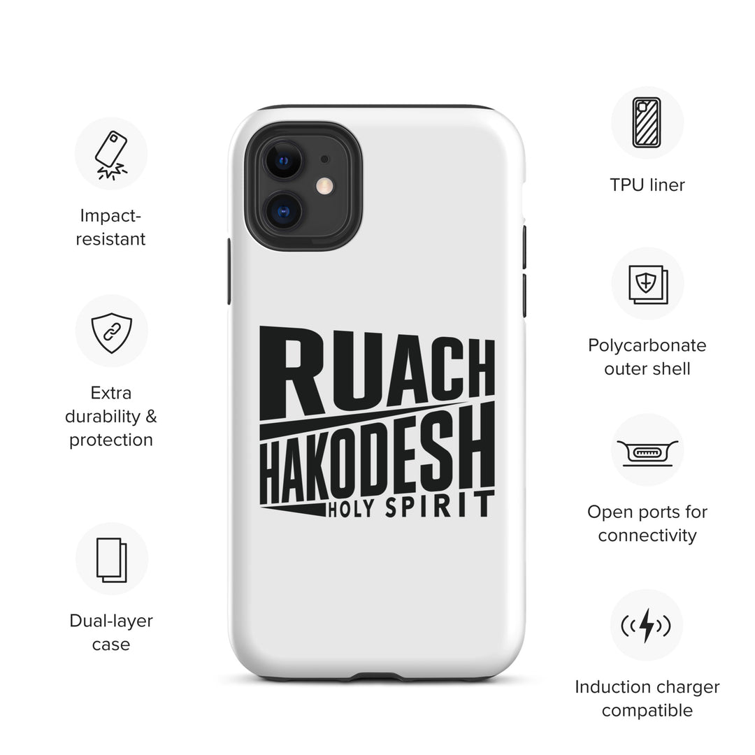 Christian Phone Case Ruach Hakodesh Holy Spirit White for iPhone® iPhone® Phone Cases   