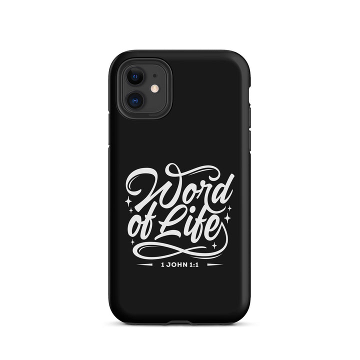 Christian Phone Case Word of Life Black for iPhone® iPhone® Phone Cases Matte iPhone 11 