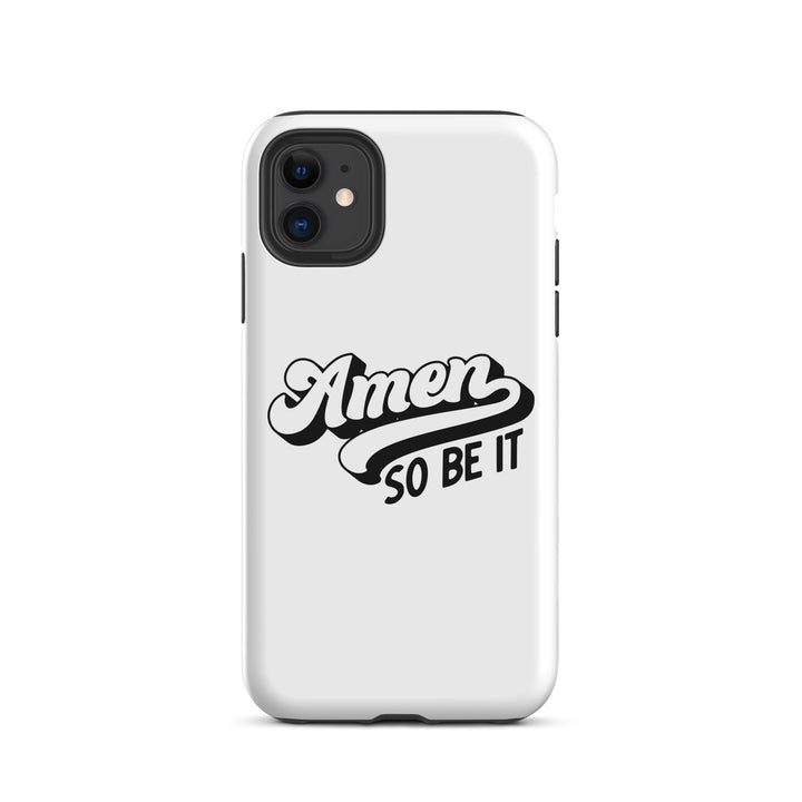 Christian Phone Case Amen So Be It White for iPhone® iPhone® Phone Cases Matte iPhone 11 