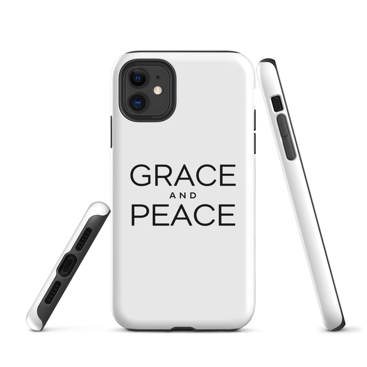 Christian Phone Case Grace and Peace White for iPhone® iPhone® Phone Cases   