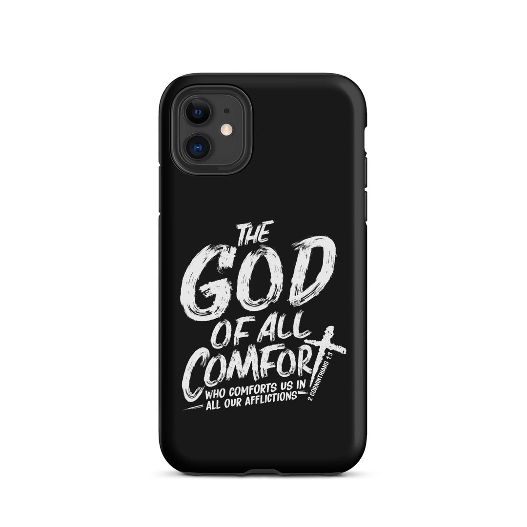 Christian Phone Case God of All Comfort Black for iPhone® iPhone® Phone Cases Matte iPhone 11 