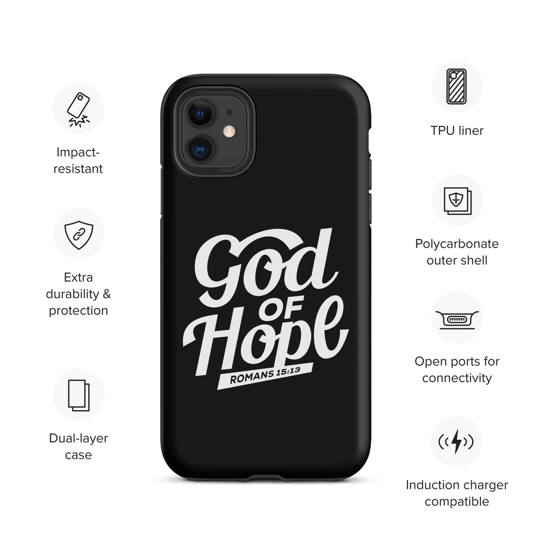 Christian Phone Case God of Hope Black for iPhone® iPhone® Phone Cases   