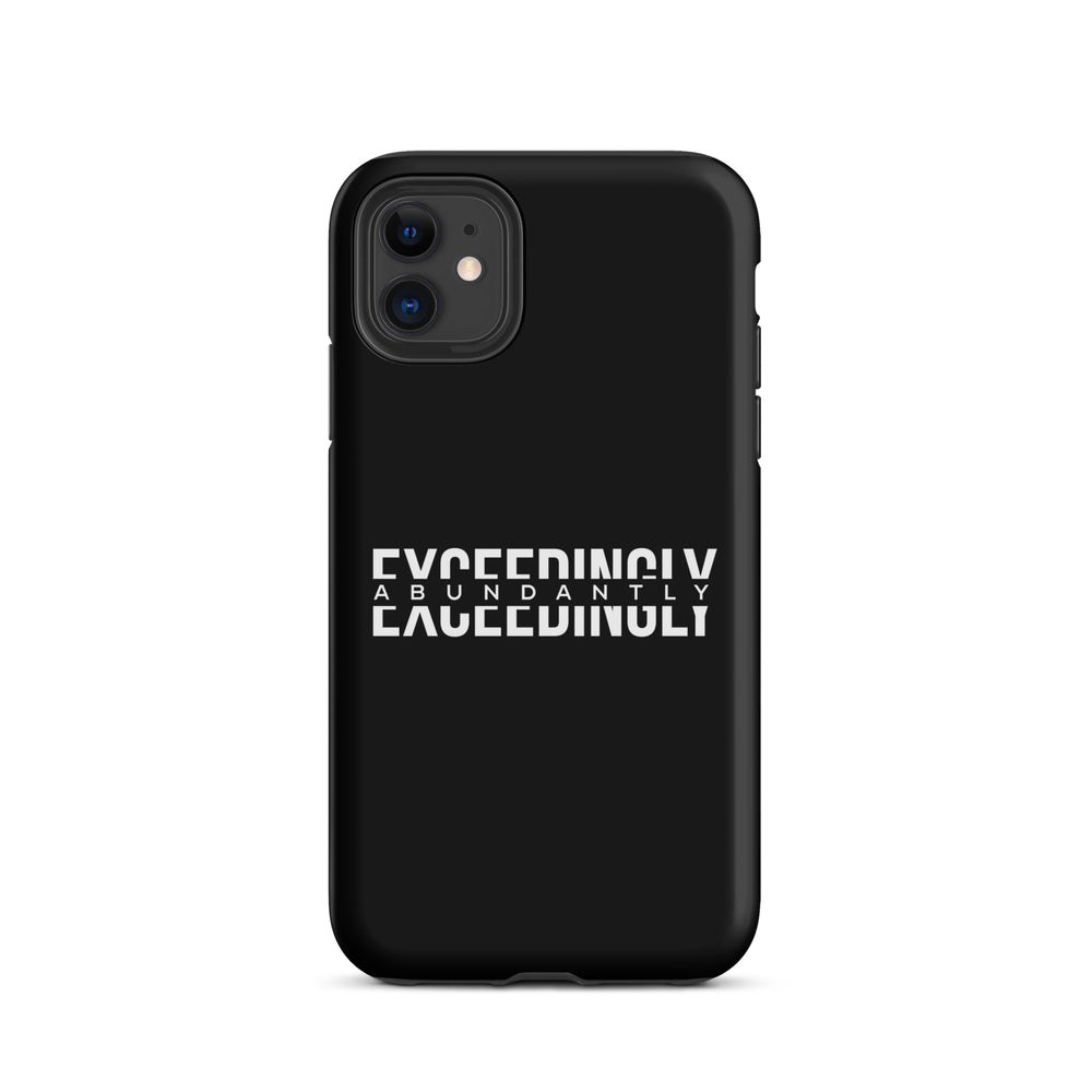 Christian Phone Case Exceedingly Abundantly Black for iPhone® iPhone® Phone Cases Matte iPhone 11 