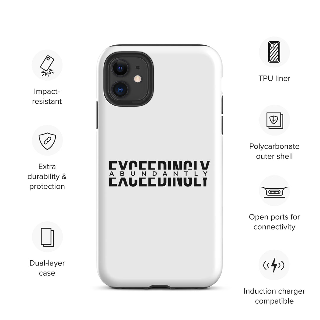 Christian Phone Case Exceedingly Abundantly White for iPhone® iPhone® Phone Cases   