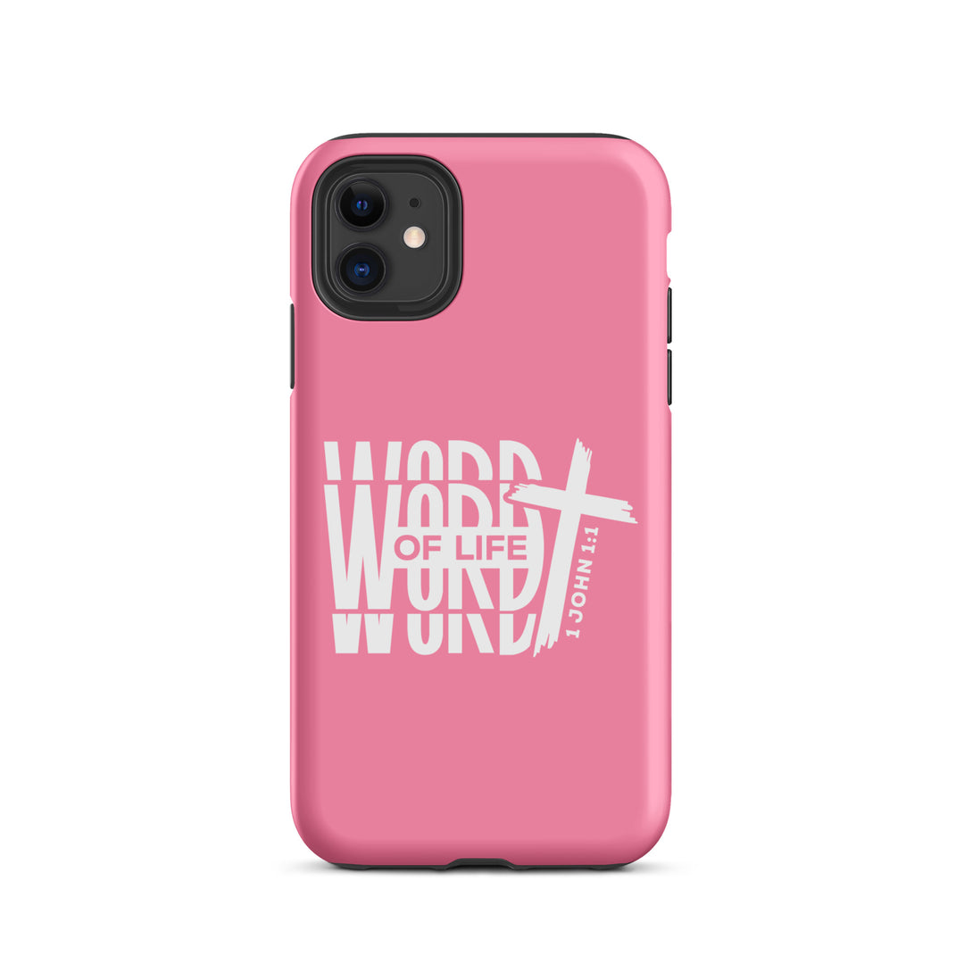 Christian Phone Case Word of Life Cross Pink for iPhone® iPhone® Phone Cases Matte iPhone 11 