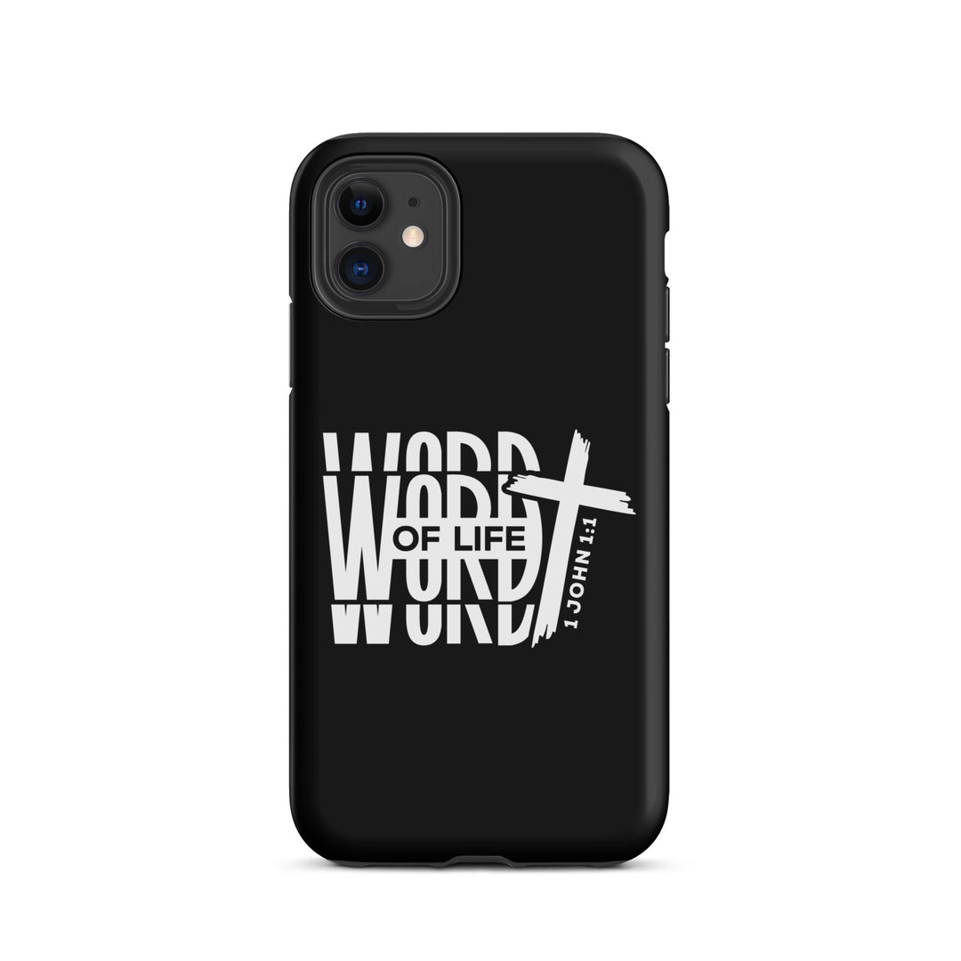 Christian Phone Case Word of Life Black for iPhone® iPhone® Phone Cases Matte iPhone 11 