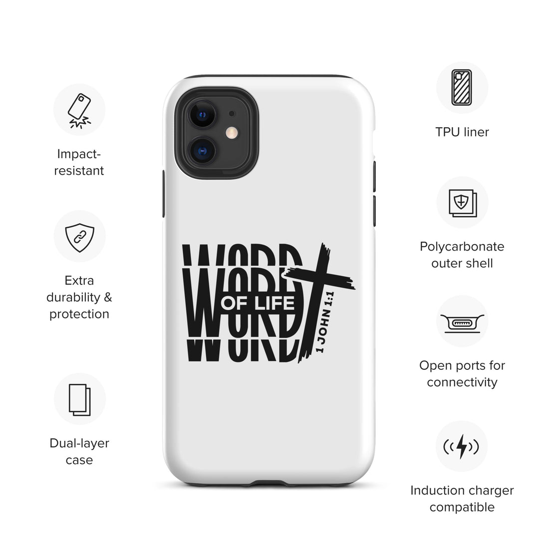 Christian Phone Case Word of Life White for iPhone® iPhone® Phone Cases   