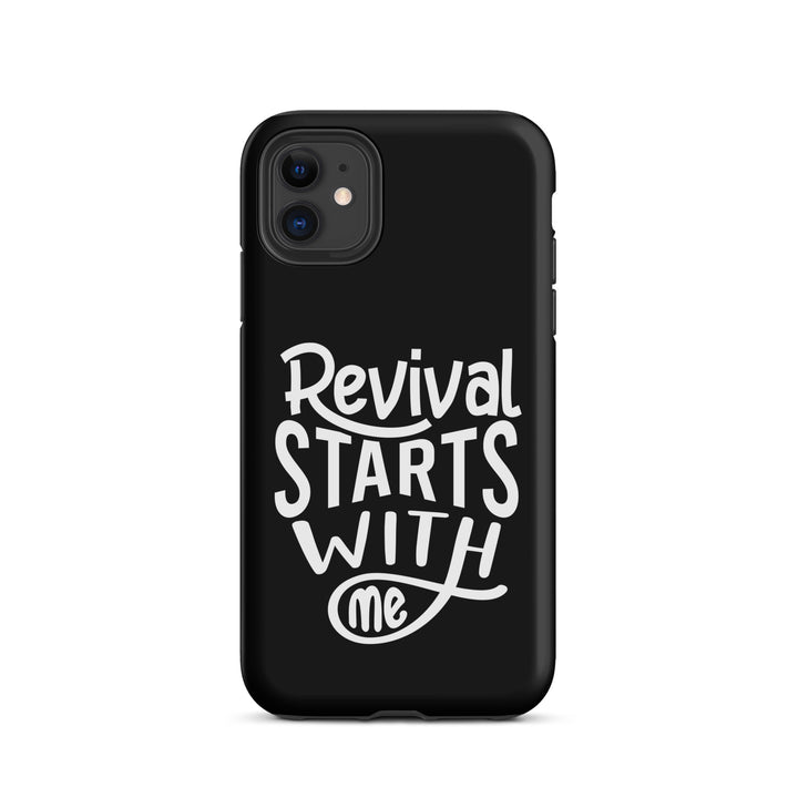 Christian Phone Case Revival Starts With Me Black for iPhone® iPhone® Phone Cases Matte iPhone 11 