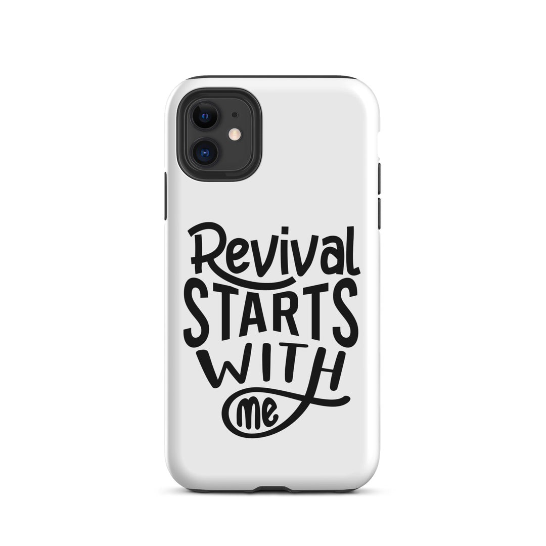 Christian Phone Case Revival Starts With Me White for iPhone® iPhone® Phone Cases Matte iPhone 11 