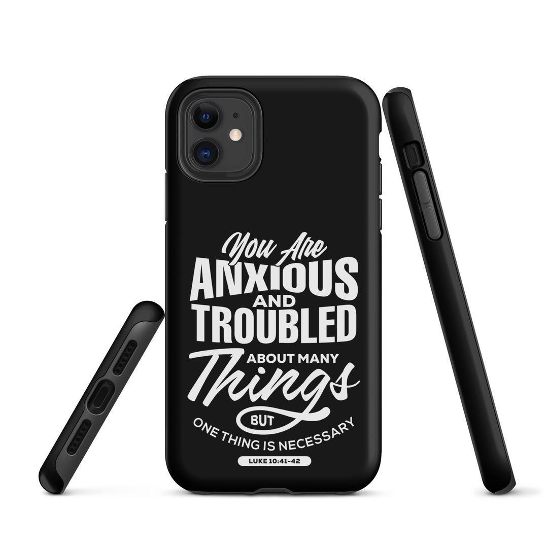 Christian Phone Case Anxious And Troubled Black for iPhone® iPhone® Phone Cases   