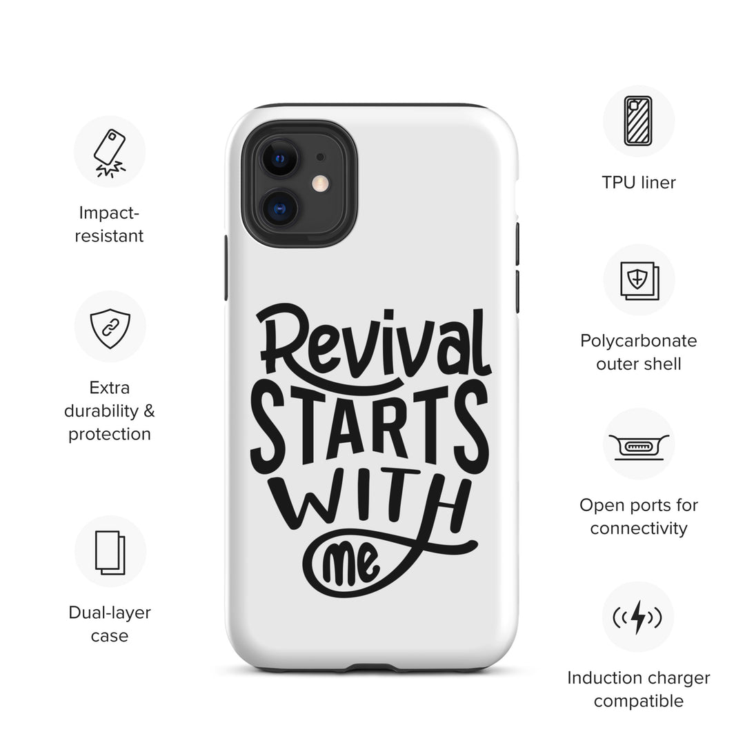 Christian Phone Case Revival Starts With Me White for iPhone® iPhone® Phone Cases   