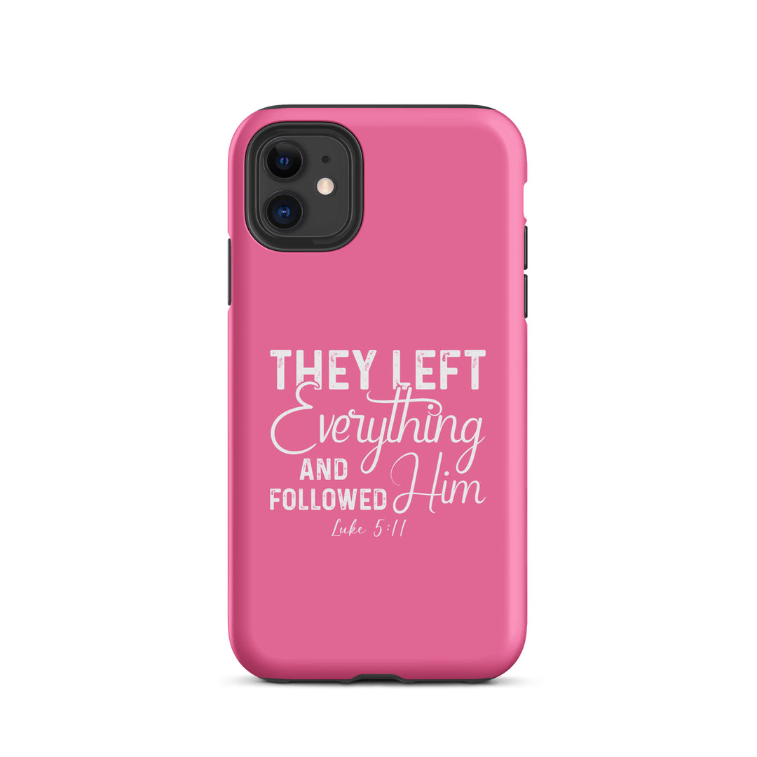 Christian Phone Case Left Everything Pink for iPhone® iPhone® Phone Cases Matte iPhone 11 