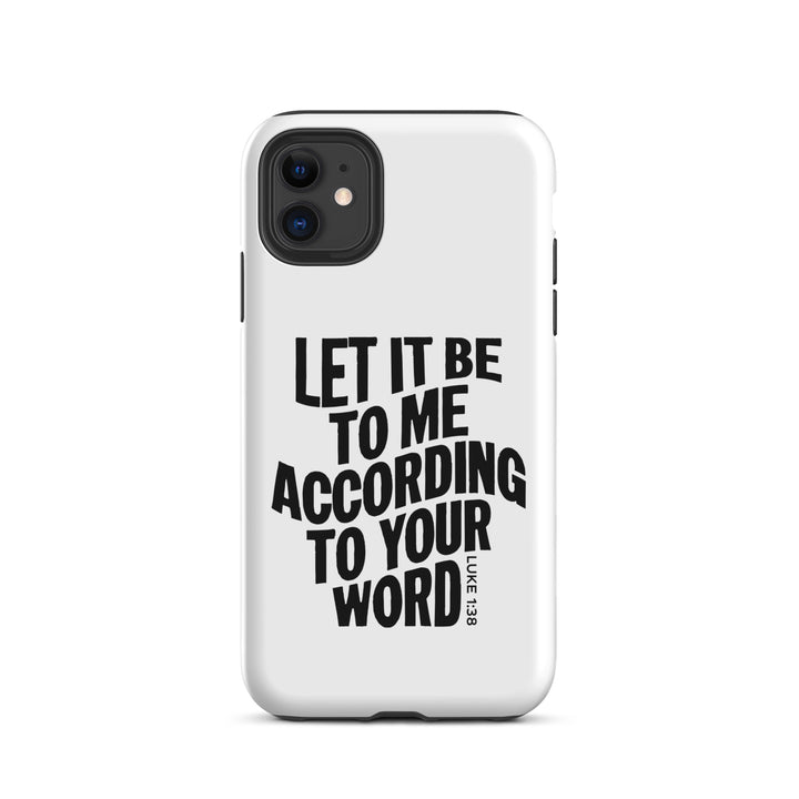 Christian Phone Case According To Your Word White for iPhone® iPhone® Phone Cases Matte iPhone 11 