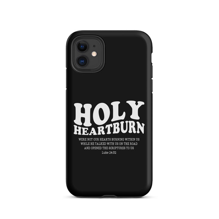 Christian Phone Case Holy Heartburn Black for iPhone® iPhone® Phone Cases Matte iPhone 11 