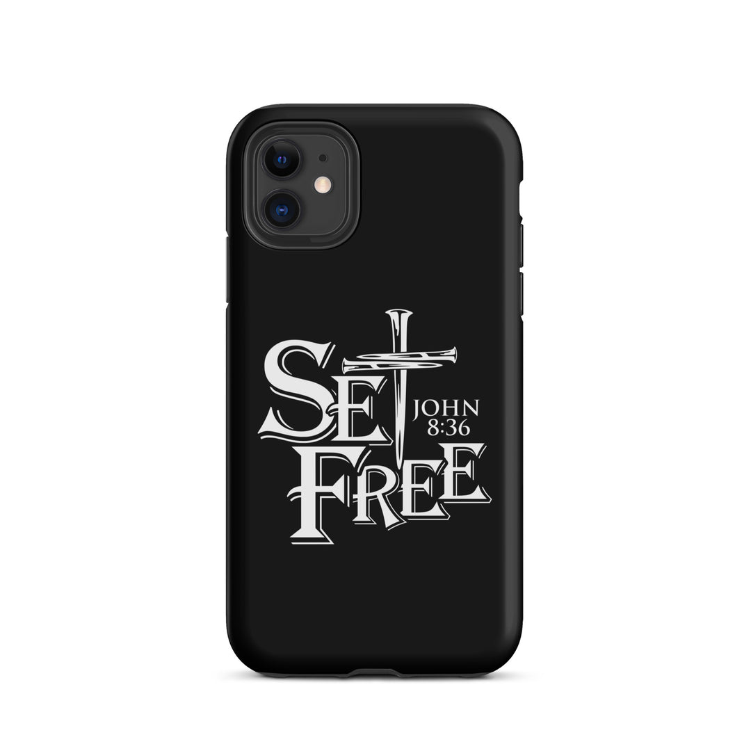 Christian Phone Case Set Free Black for iPhone® iPhone® Phone Cases Matte iPhone 11 