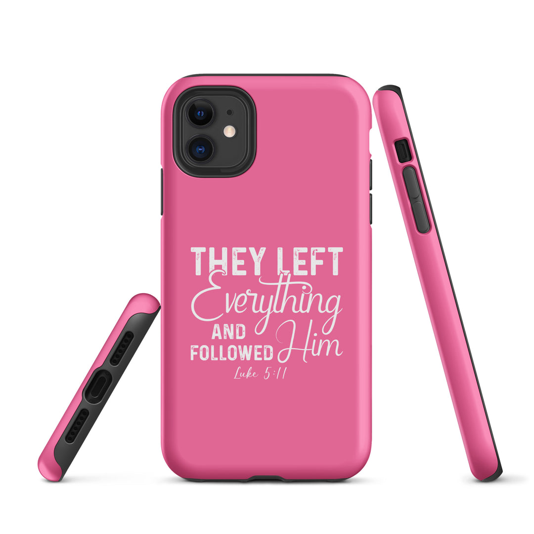 Christian Phone Case Left Everything Pink for iPhone® iPhone® Phone Cases   