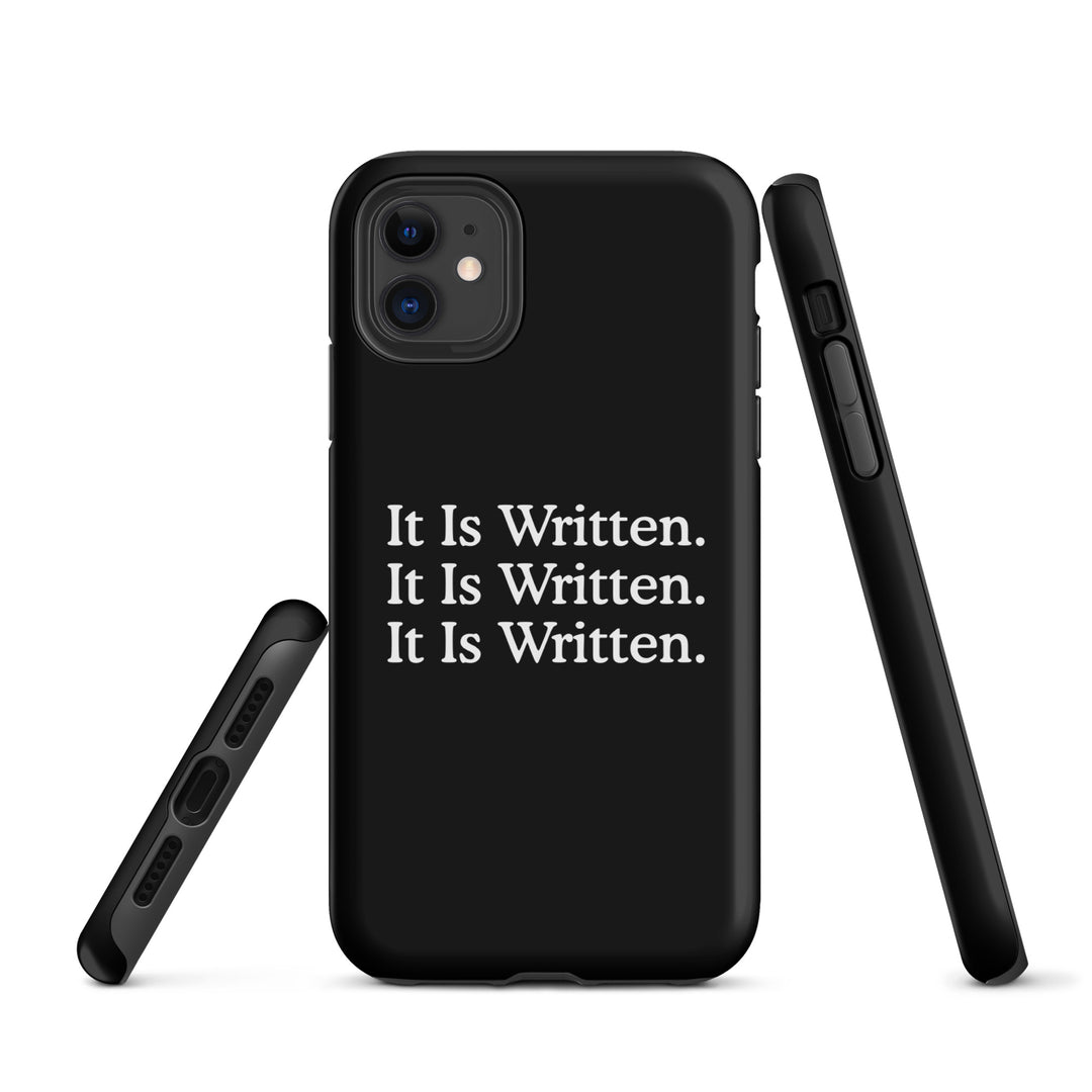 Christian Phone Case It Is Written Black for iPhone® iPhone® Phone Cases   