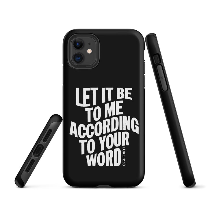 Christian Phone Case According To Your Word Black for iPhone® iPhone® Phone Cases   