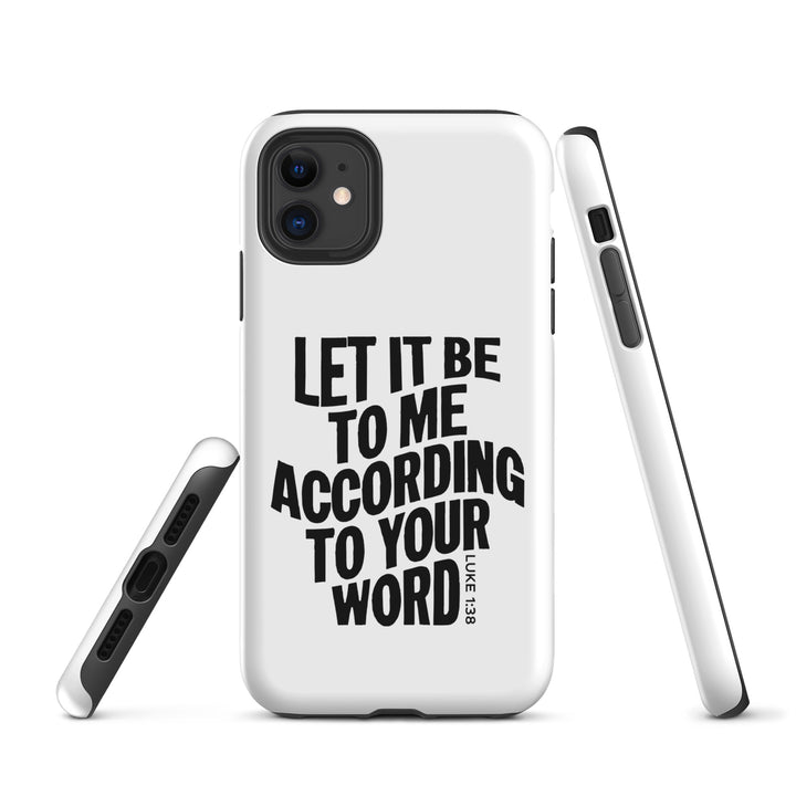 Christian Phone Case According To Your Word White for iPhone® iPhone® Phone Cases   