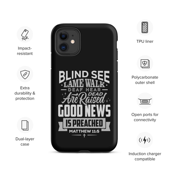 Christian Phone Case Go Tell John Black for iPhone® iPhone® Phone Cases   