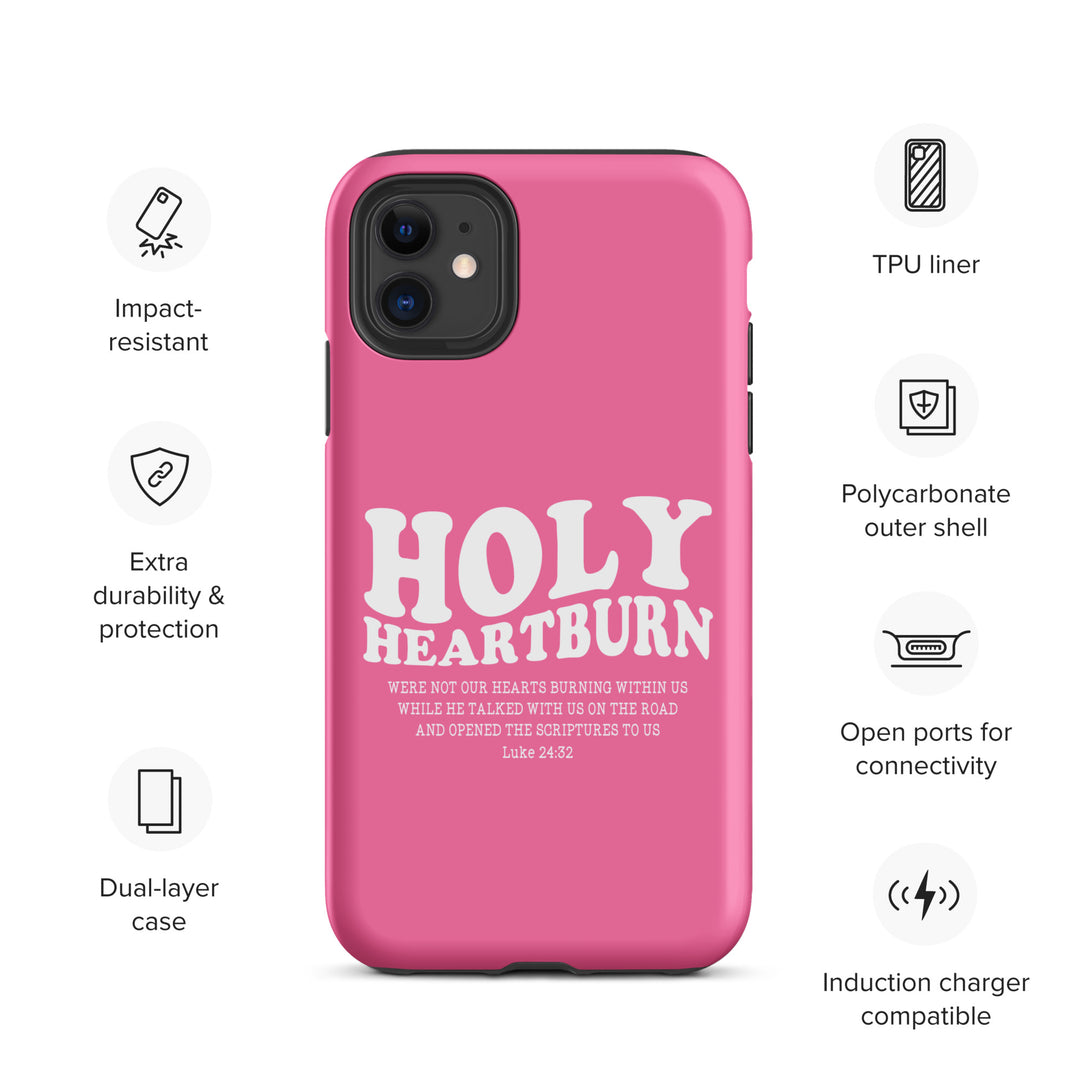 Christian Phone Case Holy Heartburn Pink  for iPhone® iPhone® Phone Cases   