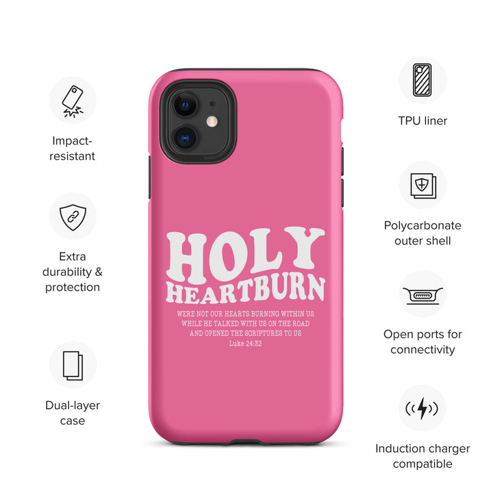 Christian Phone Case Holy Heartburn Pink  for iPhone® iPhone® Phone Cases   