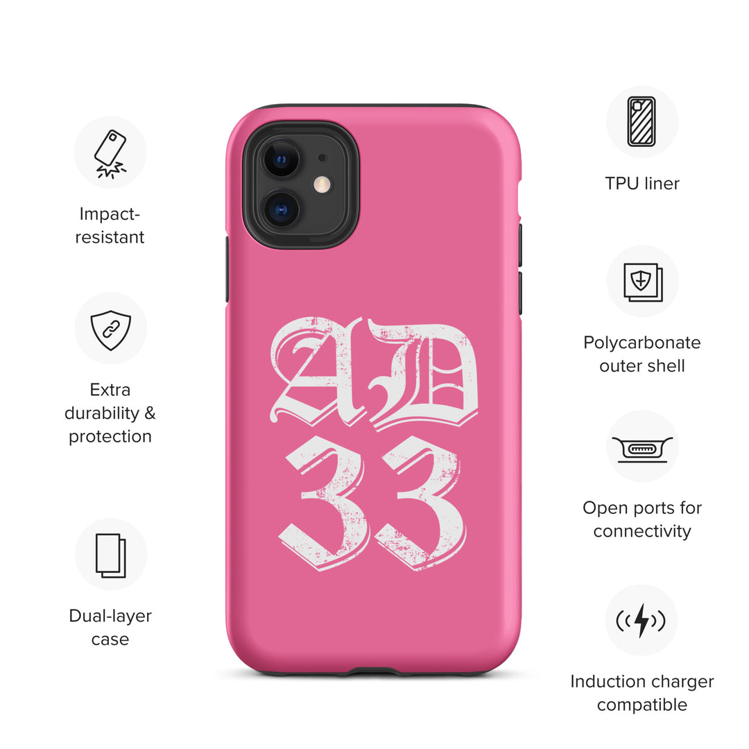 Christian Phone Case AD 33 Old English Pink for iPhone® iPhone® Phone Cases   