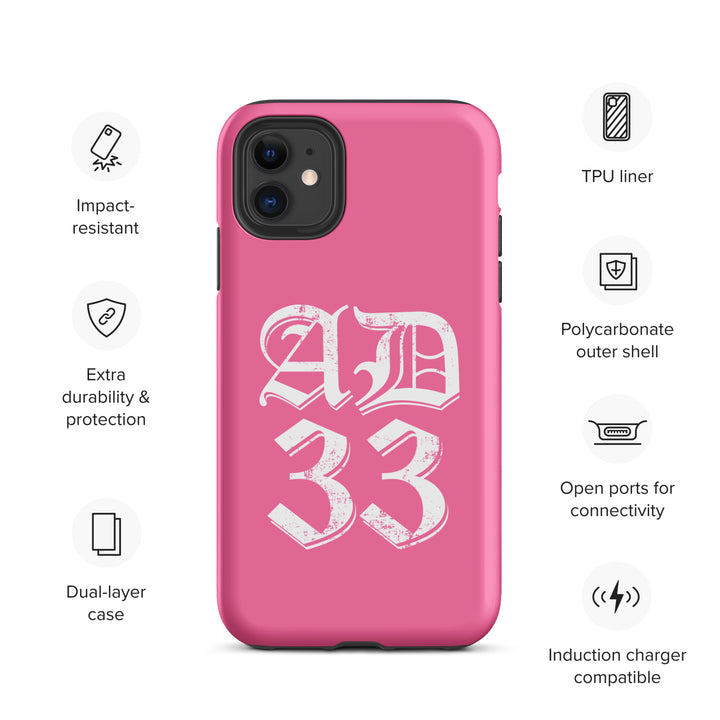 Christian Phone Case AD 33 Old English Pink for iPhone® iPhone® Phone Cases   