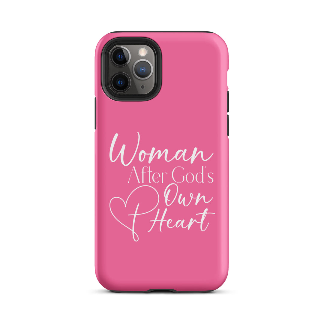 Christian Phone Case Woman After God's Heart Pink for iPhone® iPhone® Phone Cases Matte iPhone 11 Pro 