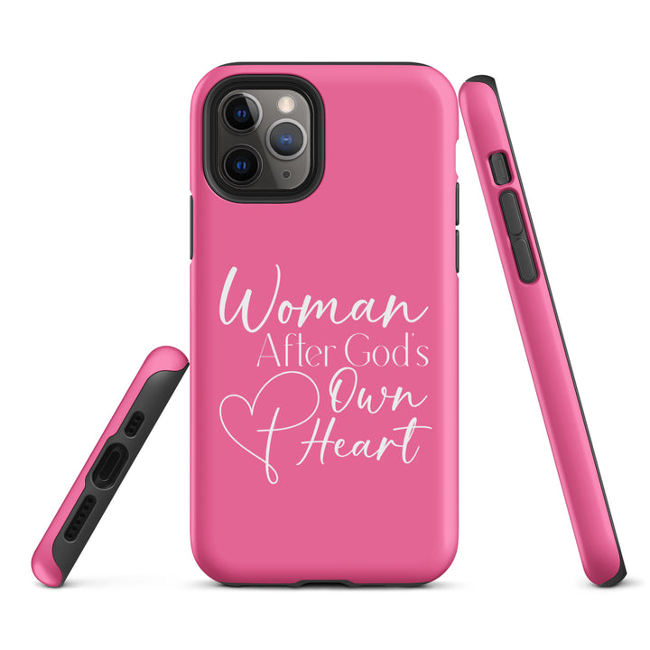 Christian Phone Case Woman After God's Heart Pink for iPhone® iPhone® Phone Cases   