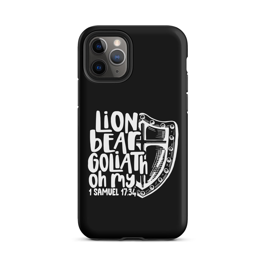 Christian Phone Case Lion Bear Goliath Oh My for iPhone® iPhone® Phone Cases Matte iPhone 11 Pro 