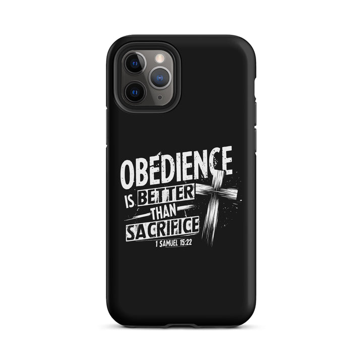 Christian Phone Case Obedience Is Better for iPhone® iPhone® Phone Cases Matte iPhone 11 Pro 