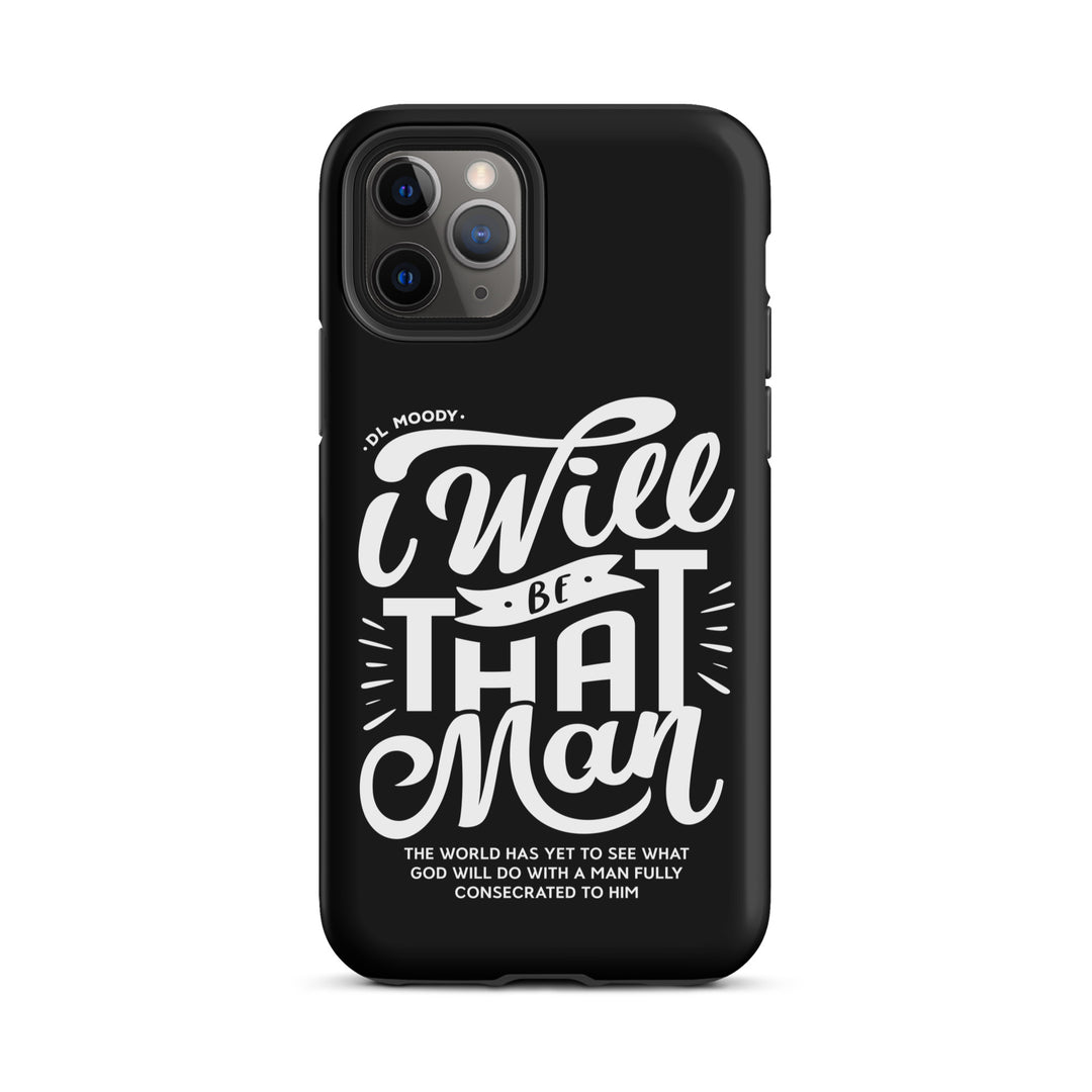 Christian Phone Case I Will Be That Man Black for iPhone® iPhone® Phone Cases Matte iPhone 11 Pro 