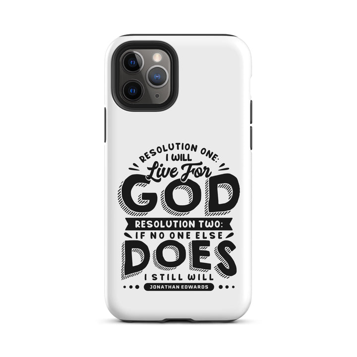 Christian Phone Case Live For God White for iPhone® iPhone® Phone Cases Matte iPhone 11 Pro 