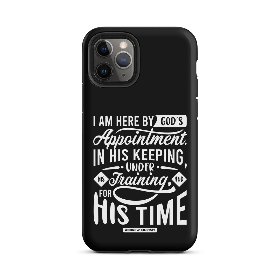 Christian Phone Case His Time Black for iPhone® iPhone® Phone Cases Matte iPhone 11 Pro 